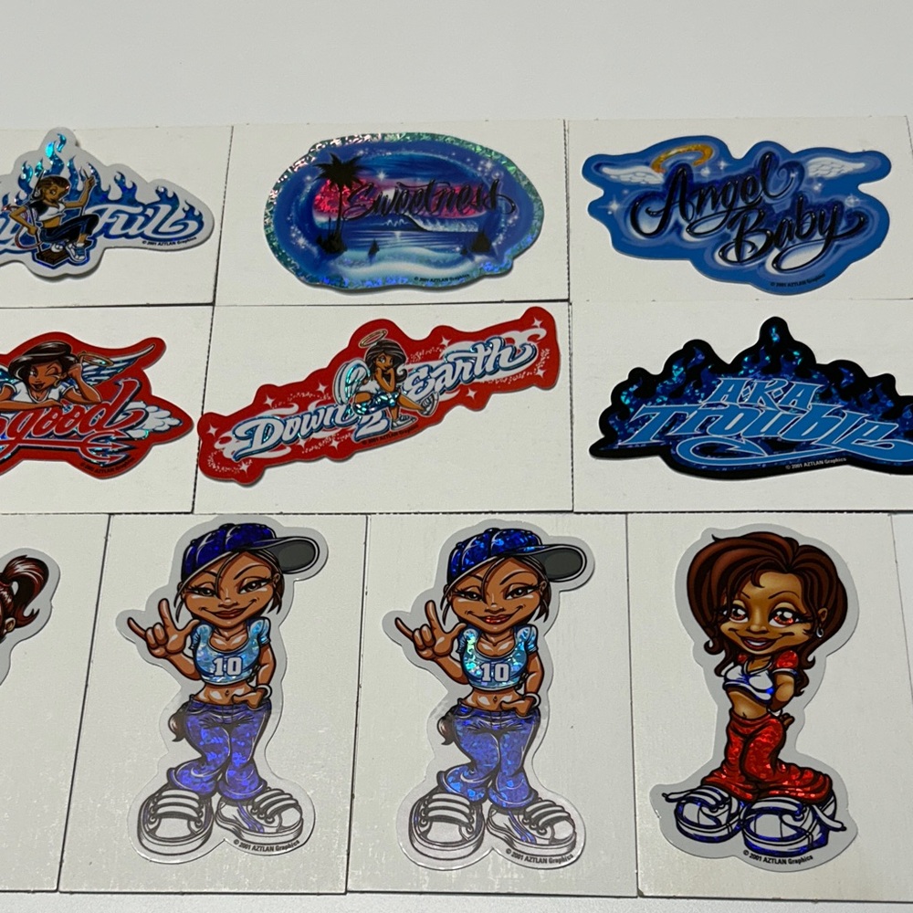 Lot of 12 Vintage Aztlan Graphics "Half Pints" Vending Machine Stickers CEI SS3 - Picture 4 of 12